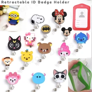 Card ID Badge Holder Retractable, Cartoon Hello Kitty Minion Cute Reel USA  - Picture 1 of 31