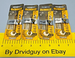 Lot of 4 Dewalt DD5116 Titanium Nitride Coating Drill Bits; Impact Ready - Picture 1 of 4
