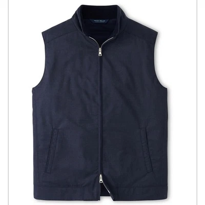 Peter Millar Men's Navy Excursionist Lite Vest Navy M NWT - Image 1 of 4