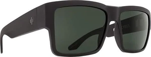 Spy Optics - Cyrus eckige Sonnenbrille, mattschwarz mit glücklichen grauen/grünen Gläsern - Bild 1 von 5
