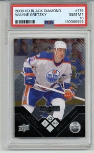 2008 UPPER DECK BLACK DIAMOND #175 WAYNE GRETZKY CARD OILERS PSA 10 LOW POP - Picture 1 of 2