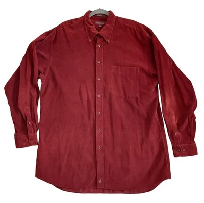 Camisa de pana vintage Nordstrom para hombre XXL abotonada algodón hipster papá carrera Foto 1 de 4