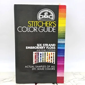 DMC Stitcher's Color Guide 391 Six Strand Embroidery Floss Samples Pearl Cottons - Picture 1 of 8