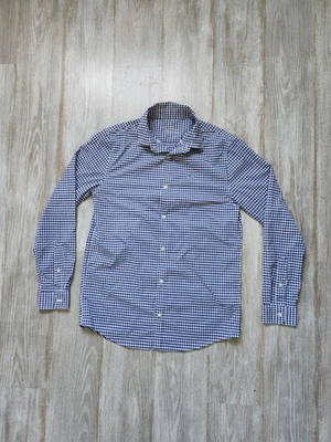 Vineyard Vines Performance Azul Blanco Guinga Abotonada Niños Jóvenes Niños Talla L 16 Foto 1 de 4