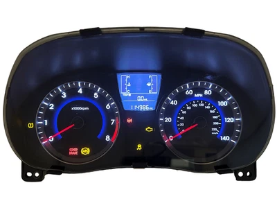 Cuadro de instrumentos velocímetro panel de instrumentos 2015-17 Hyundai Accent 114.986 millas Foto 1 de 3