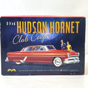Moebius Models 1213 1954 Hudson Hornet Club Coupe 1/25 Model Kit Open Box Sealed - Bild 1 von 8