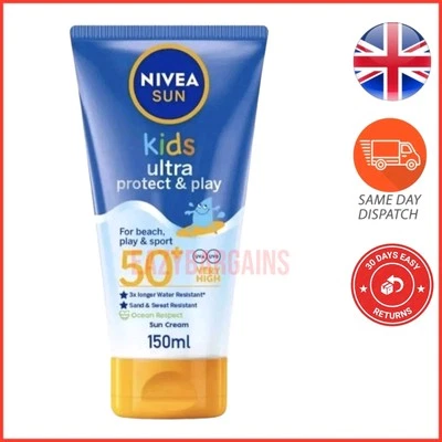 NIVEA SUN KIDS ULTRA PROTECT & PLAY 50+ 5 STAR UVA PROTECTION 150ML