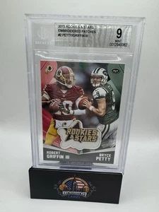2015 Rookies and Stars Embroidered Patches #2 Robert Griffin III/Bryce Petty - Picture 1 of 2