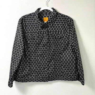 Ruby Rd Jacket Size 18 Black Lace Long Sleeve Button Up Pockets Office Career - Image 1 of 4