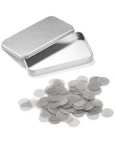 200 PCS 1/2 Inch Stainless Steel Pipe Screens, 1/2 Inch Metal Pipe Screen wit... - Picture 1 of 6