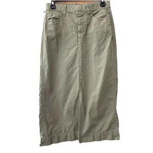 J Crew Khaki Straight Skirt Womens Size 25 Small Lagenlook Office Work Minimal - Picture 1 of 5
