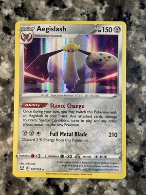 Aegislash 107/163 Swsh05: Battle Styles Holo - Image 1 of 3