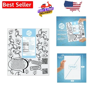 Hochauflösende essbare Zuckerguss Blätter 24 Stück - perfekt für Tortendekoration - Bild 1 von 10