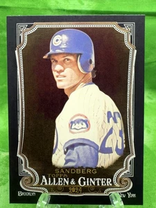 Ryne Sandberger - 2024 Allen & Ginter X Black #135 Chicago Cubs - Foto 1 di 11