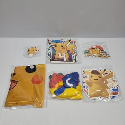 Decoraciones Pokémon Feliz Cumpleaños | Globos | Topper | Personajes Troquelados Foto 1 de 4