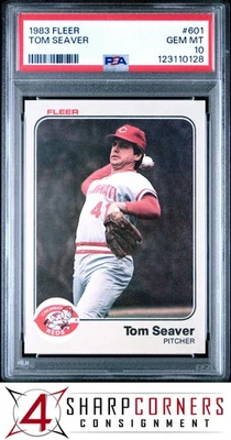 Fleer #601 1983 Tom Seaver Reds Hof PSA 10 Foto 1 de 2