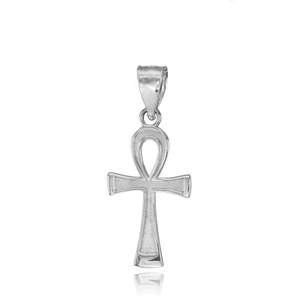 925 Sterling Silber Ägyptisches Ankh Kreuz Charm Anhänger - Bild 1 von 6
