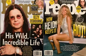 People Magazine August 11, 2025 Ozzy Osbourne/Heidi Klum 2 Different Covers - Picture 1 of 8