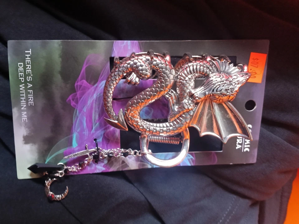 Dragon Hair Clip Silver From Hot Topic Gothic Punk  8.00 - Image 1 of 4