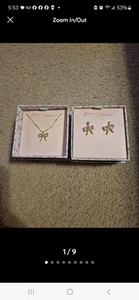 BETSEY JOHNSON SMALL BOW PENDANT NECKLACE WITH MATCHING BOW EARRINGS - Picture 1 of 9