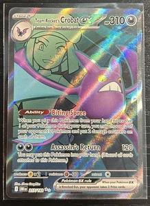 Team Rocket's Crobat ex 217/182 Sv10: Destined Rivals Holo - Picture 1 of 2