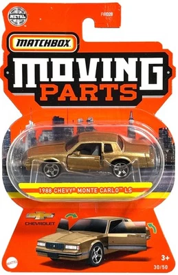 Piezas móviles Matchbox Matchbox 2022 oro nuevo #30/50 1988 Chevy Monte Carlo LS Foto 1 de 3