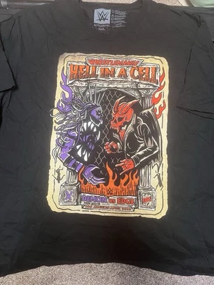 WWE Wrestlemania 39 Los Angeles Edge vs Demon Fin Balor Hell in a Cell Shirt - Image 1 of 3