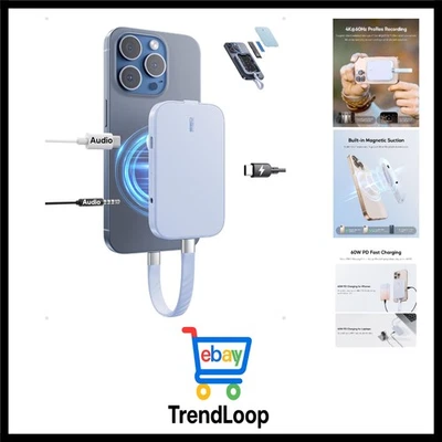 M2 SSD Gehäuse Magnetisch USB 3.2 für iPhone MacBook Pro Tragbar Schwarz - Bild 1 von 4