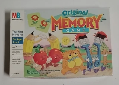 Juego de memoria original, Milton Bradley vintage, tiene 72 cartas, 1994 Foto 1 de 4