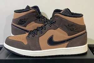 Nike Air Jordan 1 Mid SE 'Dark Chocolate' UK 8 - Picture 1 of 6