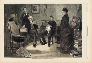 1877 Print from Harper's Weekly: "Before the School Board" - Picture 1 of 1