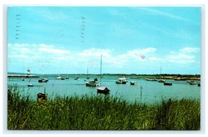Harbor at Sakonnet Point Rhode Island R.I. Chrome Postcard Boats Ships C5 - Bild 1 von 2