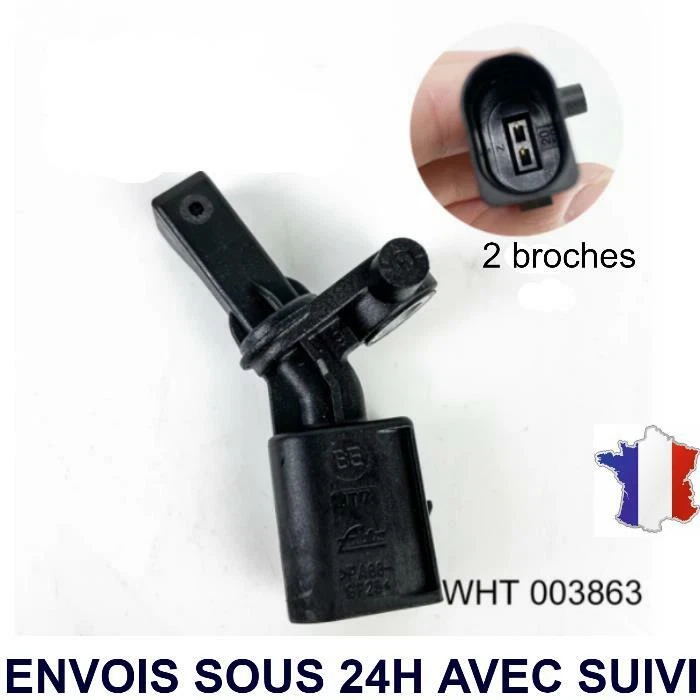 Capteur ABS Arrière Gauche 6Q0927807B - 6Q0927807A - 6Q0 927 807B - WHT003863 - Image 1 of 1