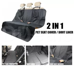 Rear Back Seat Cover Pet Dog Cat Black Protector Boot Liner For Kia Xceed - Picture 1 of 10