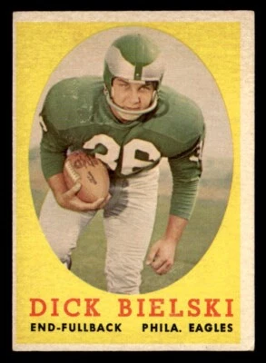 Dick Bielski 1958 Topps Card #111 Philadelphia Eagles - Image 1 of 2
