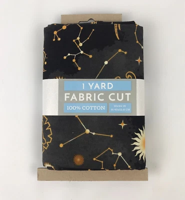 David Textiles Zodiacs 1 Yard Precut Fabric 100% Cotton 36" x 44" - Image 1 of 3