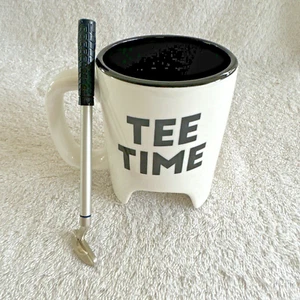 Tee Time Golf Becher Kaffee Tee Tasse mit Schläger Stift - Bild 1 von 8