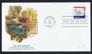 USA FDC - 1980 - P.S. Write Soon. (To The Editor, Fleetwood) Scott # 1806 - Picture 1 of 2