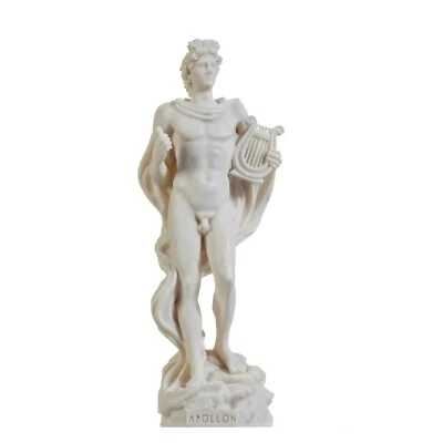 Аполлон бог музыки поэзии искусства алебастра статуя скульптура 9,05" - Изображение 1 из 4