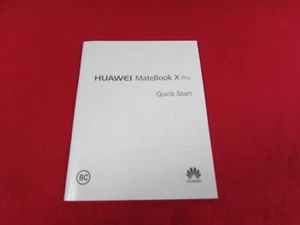 ORIGINAL HUAWEI MATEBOOK X PRO QUICK START MANUAL MATEBOOK X PRO MANUAL - Picture 1 of 2