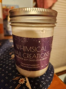 PASTEL DE CALABAZA | Fuerte Perfumado | Vela de soja | 8 oz. tarro | HECHO EN CASA - Imagen 1 de 5