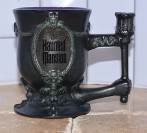 Disney Parks The Haunted Mansion Plaque Ceramic Pedestal Coffee Mug Cup - Picture 1 of 9