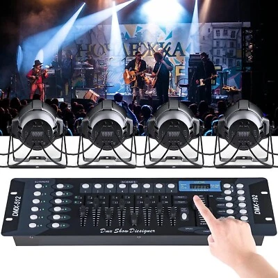 DMX 512 LUCI CONTROLLO MIXER CONTROLLER LUCI DISCO EFFETTO CONSOLE DJ DISCO192 - Immagine 1 di 4