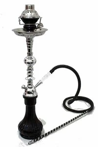 1- Schlauch schwarz Gini Shisha schwarz Laserpfeife Rauchhaken Set NEU + Windschutz bl - Bild 1 von 7