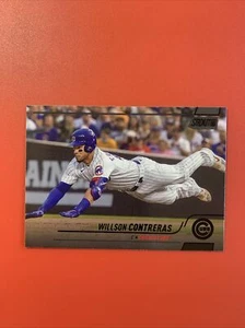2022 Stadium Club Black Foil #136 Willson Contreras Chicago Cubs - Bild 1 von 2