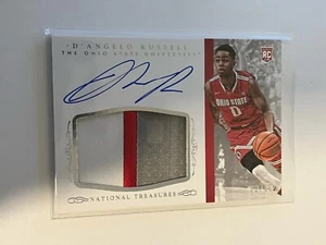 D'Angelo Russell Rookie Auto RC RPA 2015 National Treasures #395 /99 OSU On Card - Picture 1 of 2