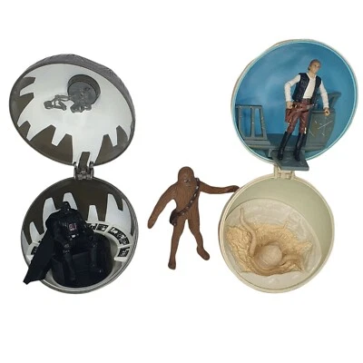 Star Wars mixed toys lot, includes Death Star, Tatooine, Vader, Solo, Chewbacca  - Image 1 of 4