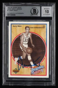 Jerry West Signed 1991-92 Upper Deck Jerry West Heroes 1959 NCAA Tournament MVP - Picture 1 of 2