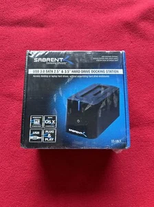 Sabrent USB 3.0 to SATA External 2.5/3.5" Hard Drive Docking Station DS-UBLK - Picture 1 of 6