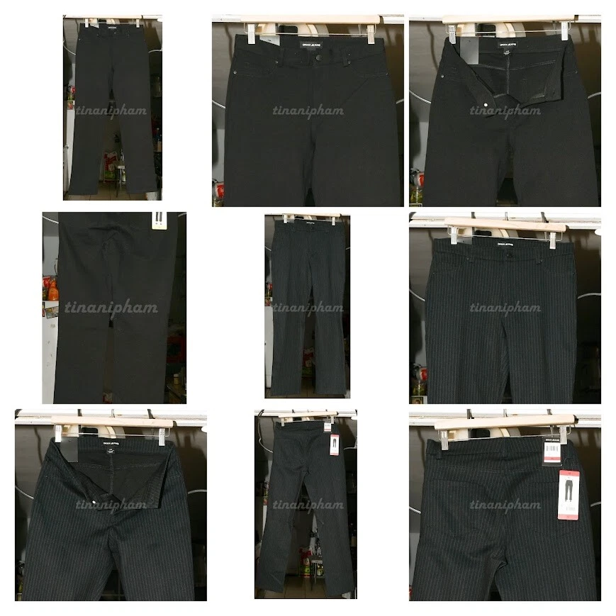 Pantalón Ponte DKNY Damas Pierna Recta NEGRO, RAYAS NEGRAS, GRIS Foto 1 de 1